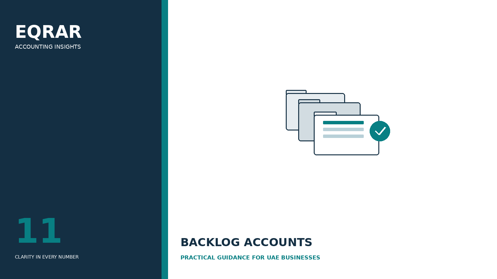 EQRAR Insights #11 backlog accounts UAE featured cover